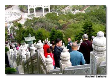 The giant Buddha in Hong Kong.