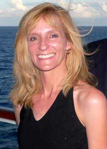 Managing Editor Janna Graber relaxes at sea.