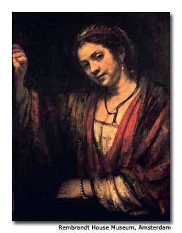 The artist's interpretation of his second great love, Hendrickje, is on loan for the special exhibit "Rembrandt: Quest of a Genius. "