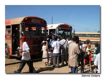 Many towns and villages throughout Belize are accessible by bus from San Ignacio.
