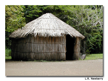 The Tibes Indigenous Ceremonial Center boasts a traditonal hut among its many artifacts.