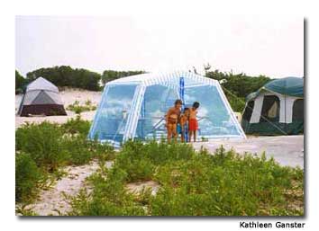 Beach camping at Assateague