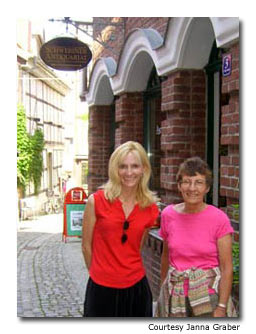 Janna Graber and her mother, Sandy Miller, explore northern Germany. 