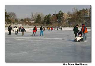 ice-skating along the Rideau Canal Skateway
