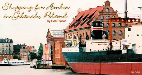 Shopping for Amber in Gdansk, Poland