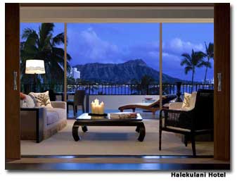 Ocean view from Vera Wang Suite at Halekulani Hotel