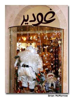 During the Christmas season, Santas pop up everywhere at the Wafi City Mall.