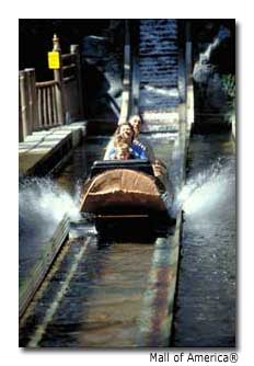 The Mall of America features a wedding chapel, a college campus and even a log ride. 