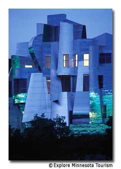 The Weisman Art Museum bears the unmistakable design of architect Frank Gehry.