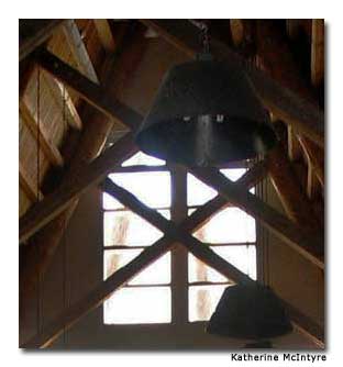 The lodge architecture is based on a traditional Cree design.