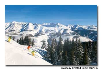 Skiiers enjoy the expert trails and extreme terrain that Crested Butte has to offer.