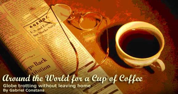 around the world for a cup of coffee