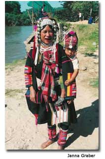 Akha Woman and Child