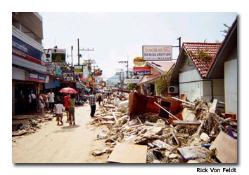 Tsunami destruction in Thailand