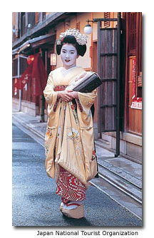 Japanese Geisha in Kyoto