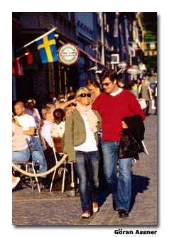 Göteborg is known for its café culture, with many shops and restaurants found along the length of popular Kungsportsavenyn.