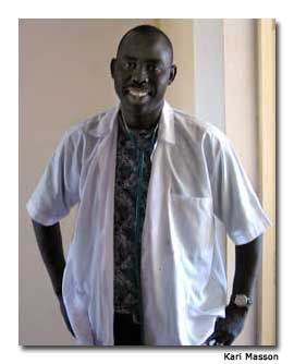 Daouda Mbengue is the director of the clinic in the village of Sindou in Senegal, West Africa.