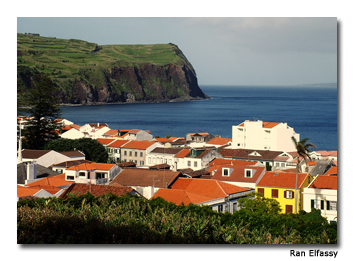 The village of Horta is located on the picturesque island of Faial, in the Azores.