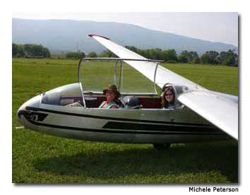 A student prepares to be airborne.