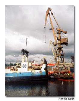 The infamous shipyard in Gdansk provided the background for Lech Walesa’s speech about Solidarity.