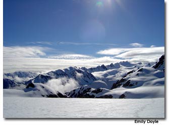 Snowy Glacier Landscape