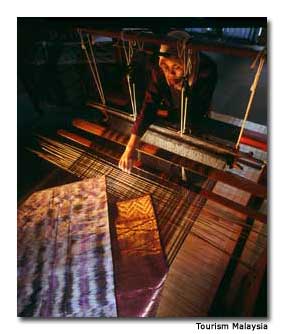 Visitors can view the process of making silk at the Sutera Semai Centre.
