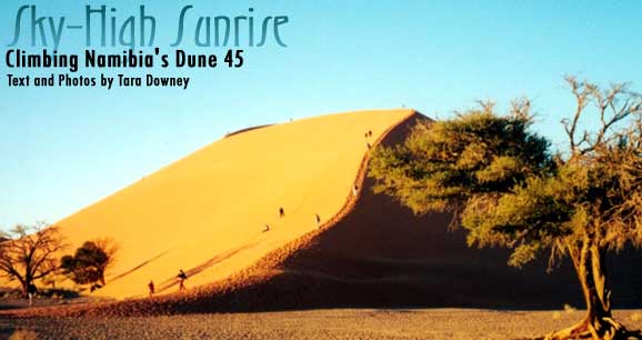 Sky-High Sunrise: Climbing Namibia's Dune 45