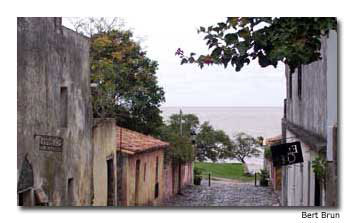 The view towards Mar de la Plata in Colonia, Uraguay