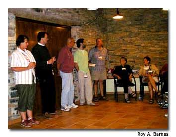 Spanish speakers participate in group presentations to help nurture their new language skills.