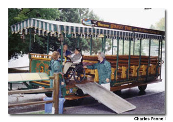 Wheelchair-accessible carriage rides are available in Stanley Park.