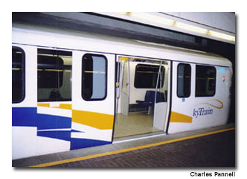 The SkyTrain, which features roll-on access, is a great way to get around downtown Vancouver.