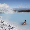 The steamy waters of Iceland's Blue Lagoon draw visitors from around the world. Photo by Icelandair.