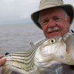The author and one of the tiger fish.
