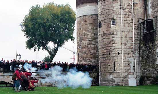 Reenactment at the Tower of London