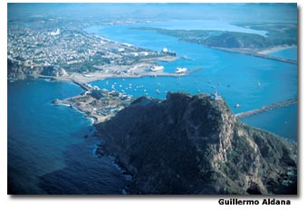 An aerial view shows the jewel that is Mazatlán.