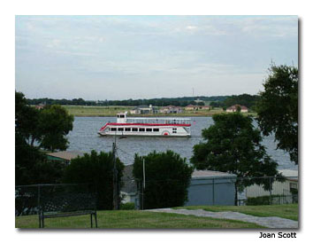 The Granbury Riverboat plies the waters of beautiful Lake Granbury.