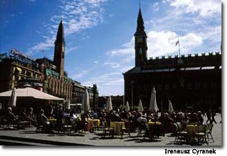 Copenhagen’s City Hall Square is a popular location for the lesser known Danish sport of collecting empty drink containers.