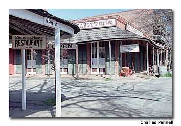 Columbia, California has preserved the old signs and store fronts of days gone by, giving the town its “Old West” appeal.