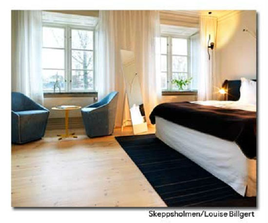 The green life-style hotel in Stockholm city center. Photo by Skeppsholmen/ Louise Bilgert 
