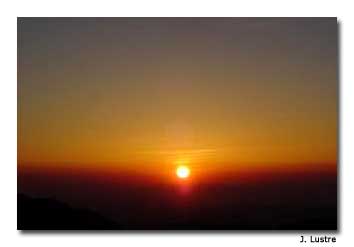 Sunrise viewed from the pinnacle of Mount Sinaiis a truly religious experience.