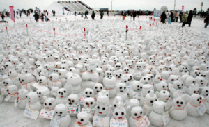 Chilling Out with 10,000 Snowmen in Japan