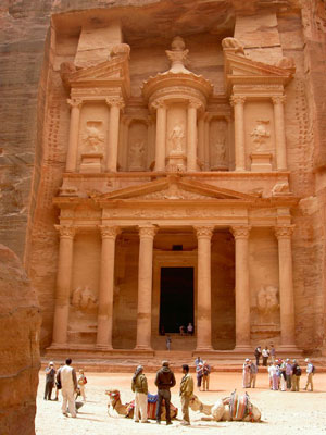 The famous Treasury of Petra