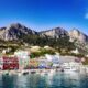 Capri coast and marina in Italy