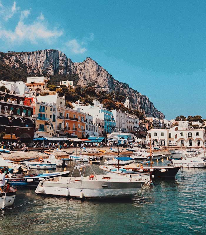 Capri, Italy's busy harbor