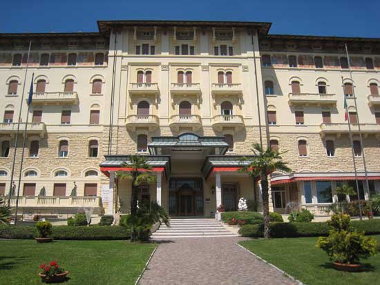 Grand Hotel Palazzo della Fonte in Fiuggi. Photo by Gina Kremer