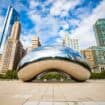 The famous Chicago bean art installation