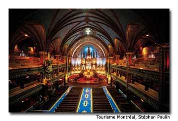 Notre-Dame de Montréal Basilica, which dates to 1672, is a top attraction.