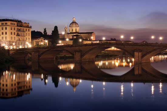 Florence, Italy, is a top honeymoon destination. 