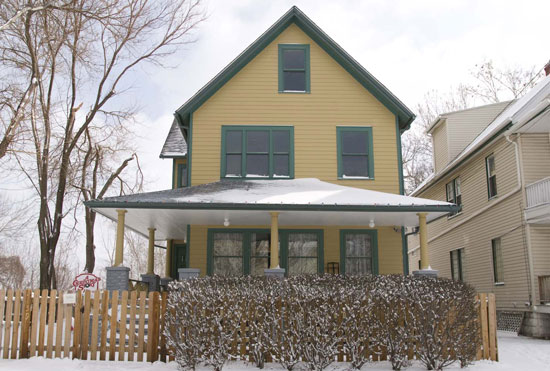 The home where The Christmas Story is located in Cleveland, Ohio. 