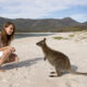 Getting to know some of the locals in Tasmania. Photo by Australia Tourism.